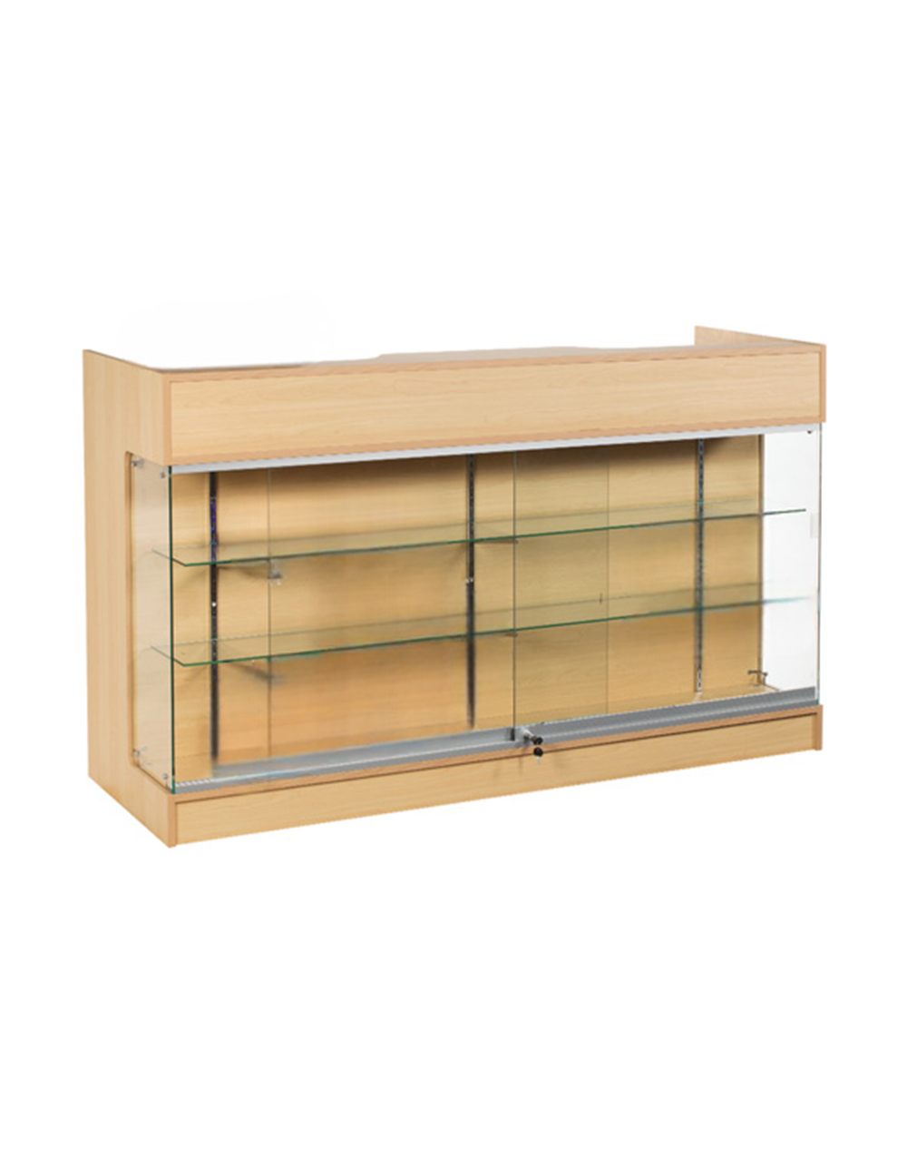 6’ft Ledge Top Checkout Counter With Front Showcase