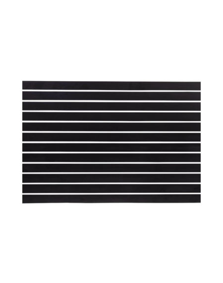4 X 8ft Horizontal Black Slatwall Panel with Metal Inserts