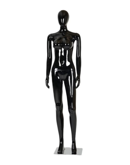 Female Full body Mannequin Glossy Black