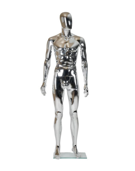 Male Full Body Mannequin- Silver