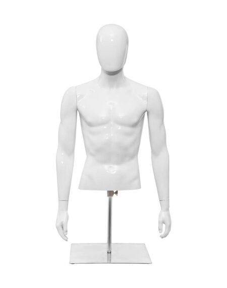 Female Torso Mannequin With Wooden Tripod Base Stand