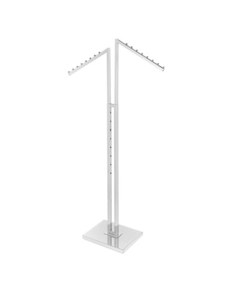 2 way Clothing Rack, 2 Slant arm
