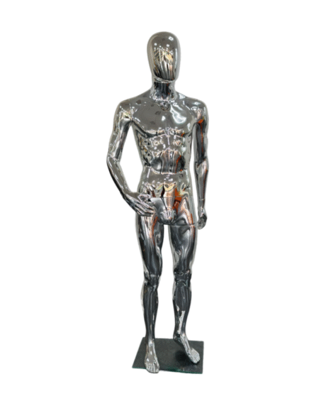 Male Full Body Mannequin- Silver