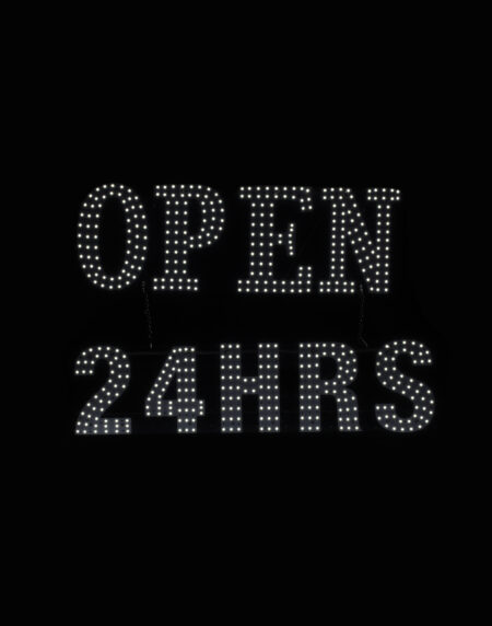 LED Business Sign - Open 24 Hrs