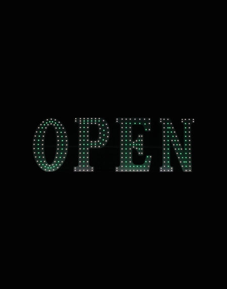 LED Business Sign - Open