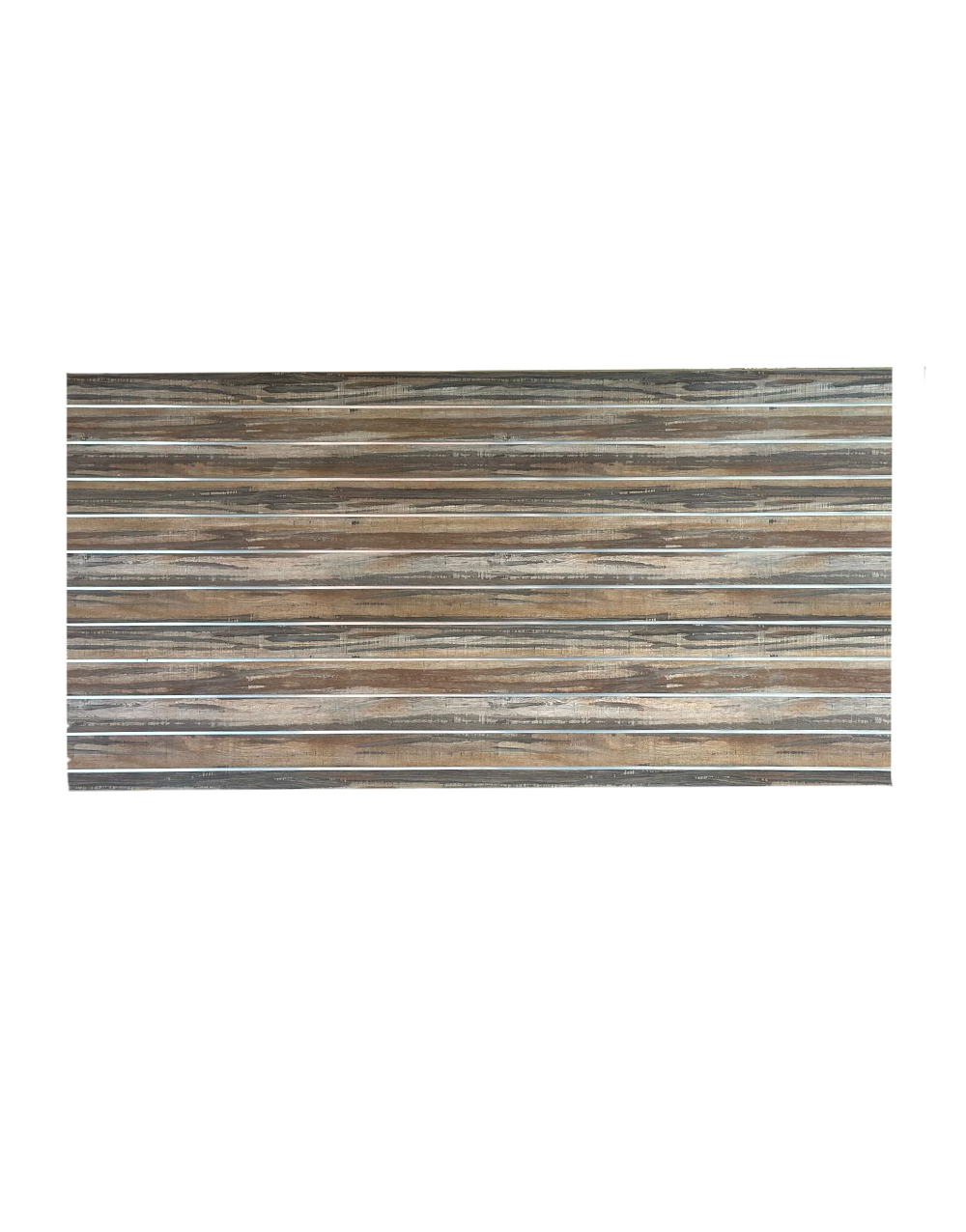 4 X 8ft Horizontal Rustic Slatwall Panel With Metal Inserts