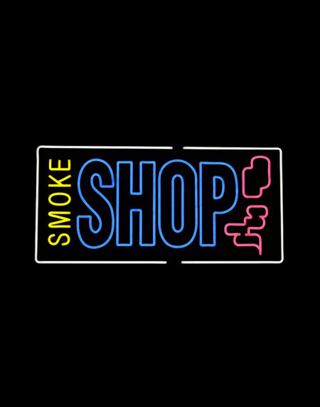 LED Neon SMOKE SHOP Sign - 24'' W x 15'' H