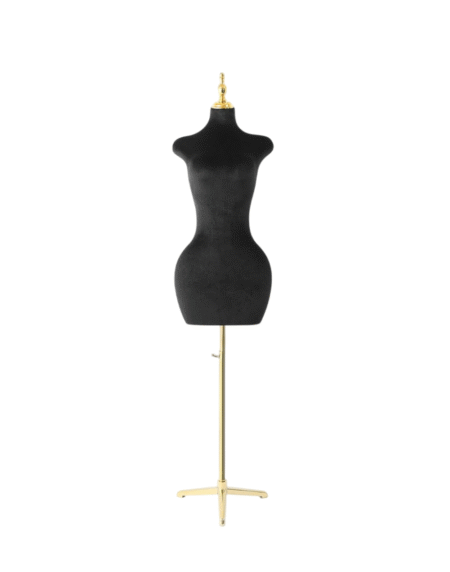 Female Torso Mannequin With Metal Tripod Stand
