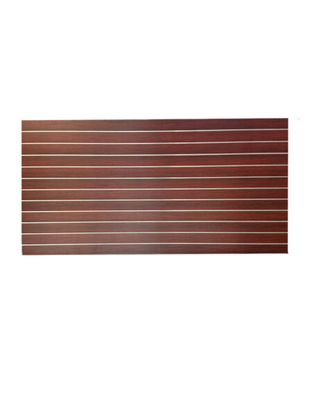 4 X 8ft Horizontal Walnut Slatwall Panel With Metal Inserts