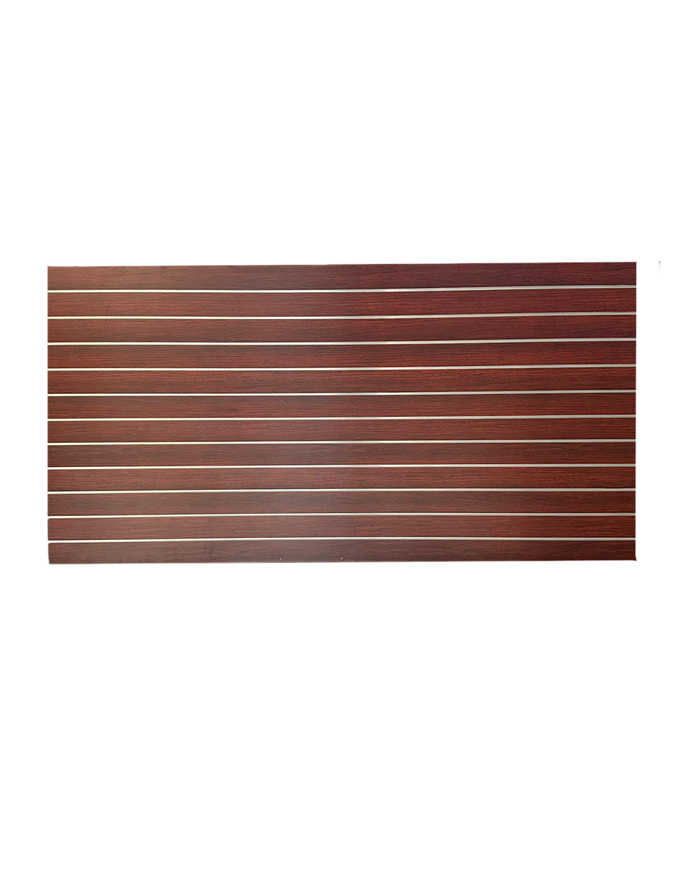 4 X 8ft Horizontal Walnut Slatwall Panel With Metal Inserts