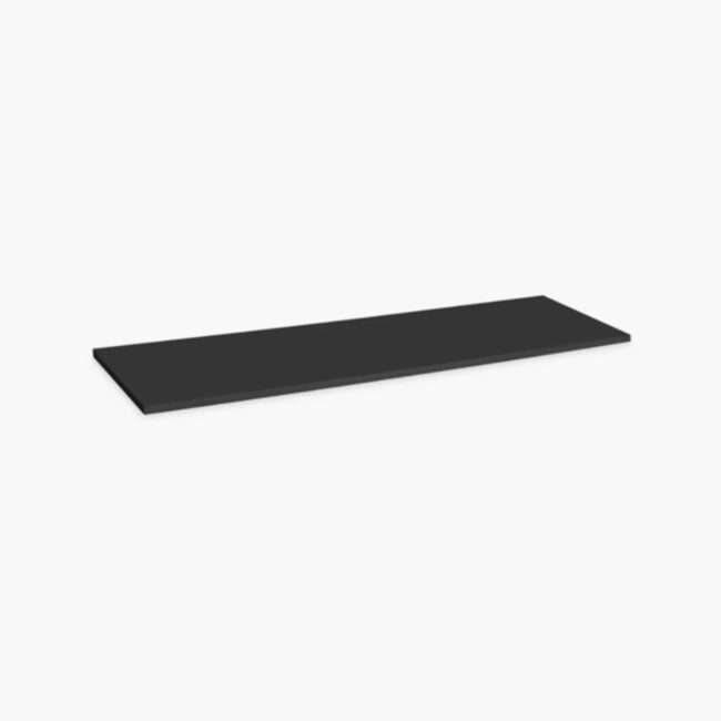 Wooden slatwall display shelf for organizing and showcasing products in retail stores
