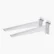 10 inch slatwall shelf bracket pair for displaying wooden shelves