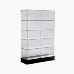 Wall display case for showcasing products and collectibles in retail or home settings