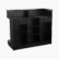 Black 4 ft ledge top checkout counter with front showcase for displaying merchandise at point of sale image 4