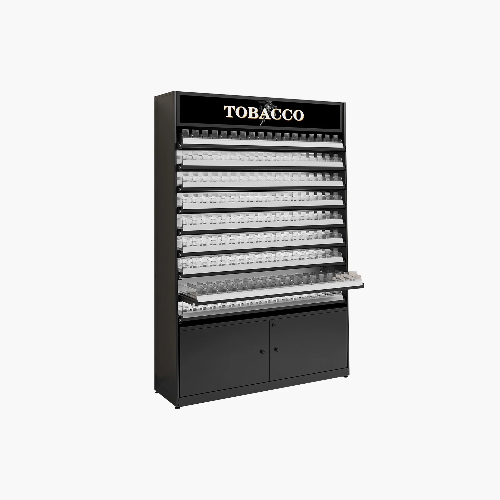 4 FT WIDE, 6 FT HEIGHT CIGARETTE DISPLAY STAND