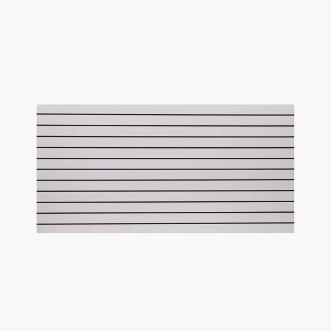 4x8ft Horizontal White MDF Slatwall Panel – Wall Display Panels