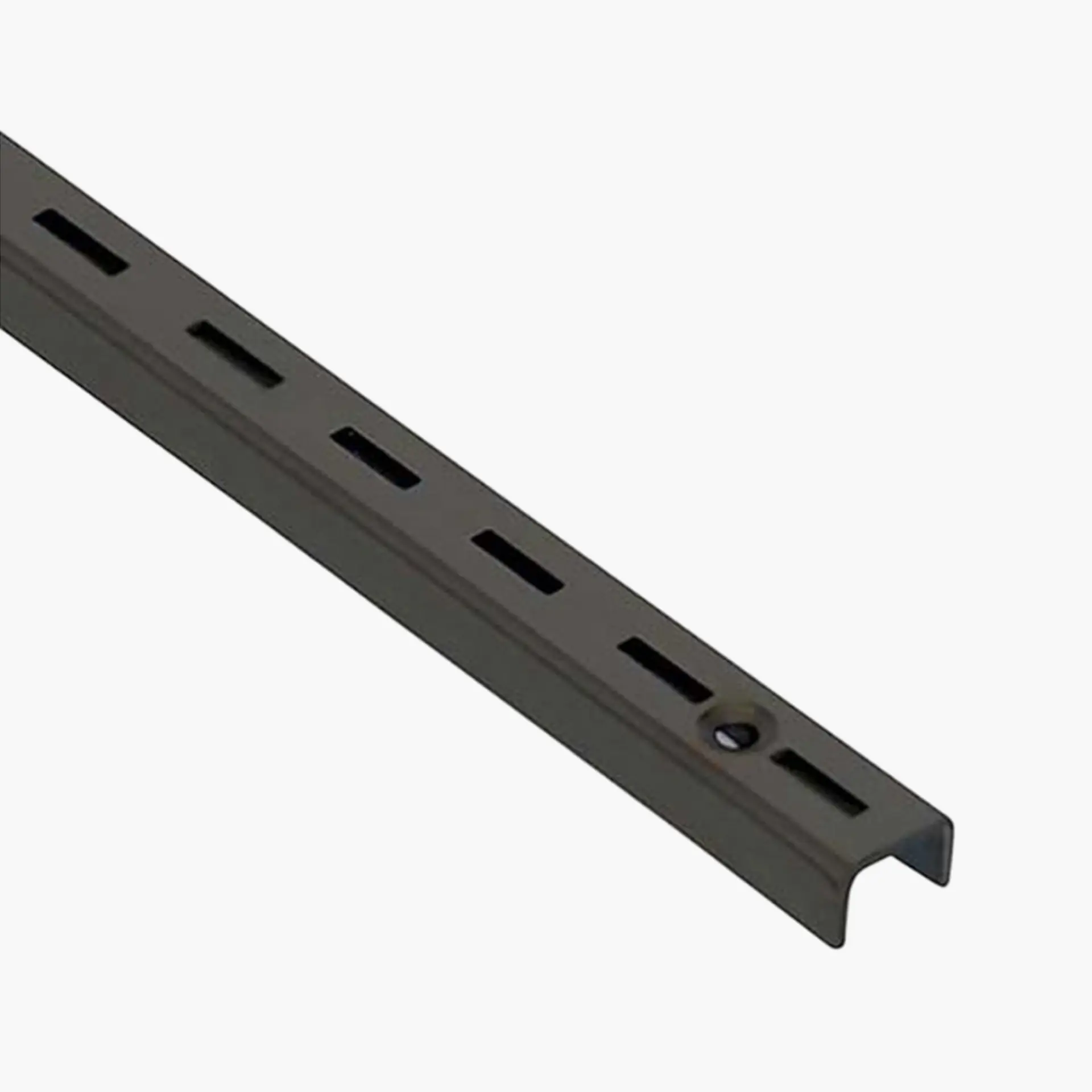 6' single slotted wall standard – steel vertical rail for adjustable retail shelving