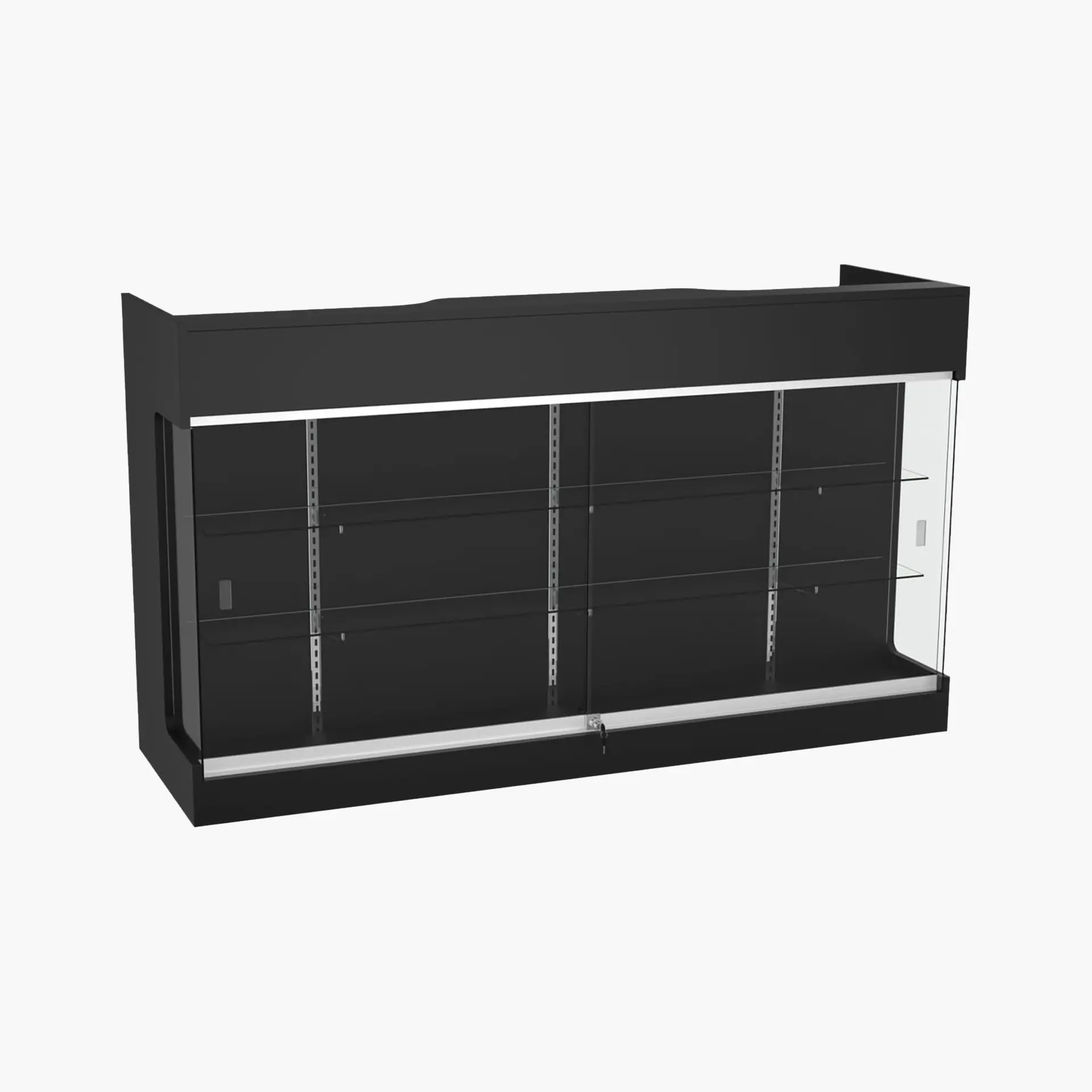 6’Ft Ledge Top Checkout Counter With Front Showcase