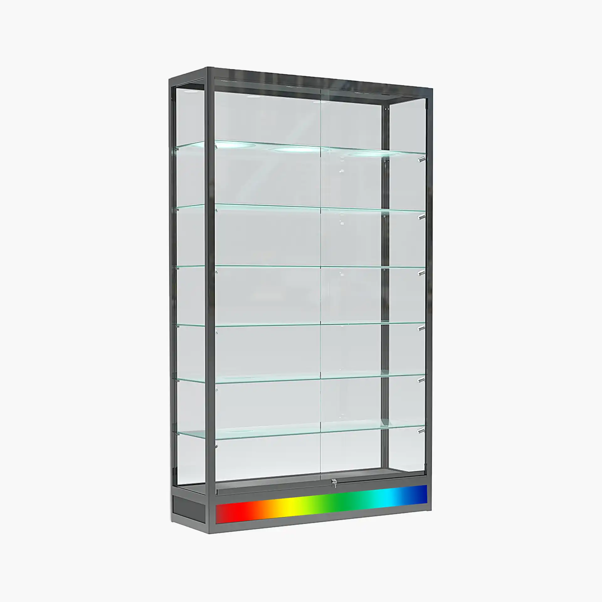 Extra Vision Wall Case With RGB Chasing Lights At Bottom