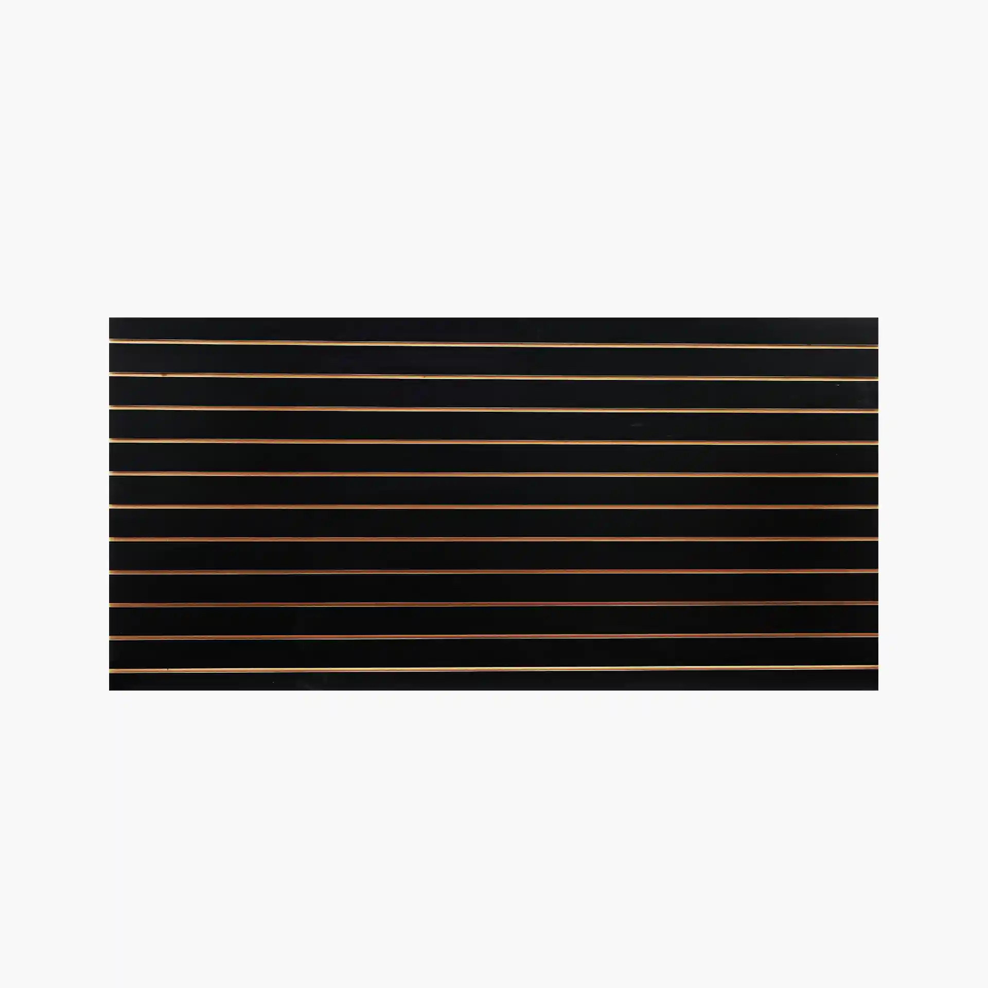 4×8 ft horizontal black slatwall panel