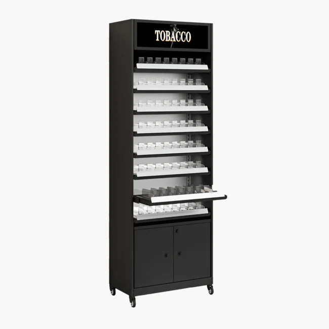tobacco display Custom Cigarette Shelf & Cigarette Rack & Smoke Shop Showcase & Fixtures 2 FT WIDE, 6 FT