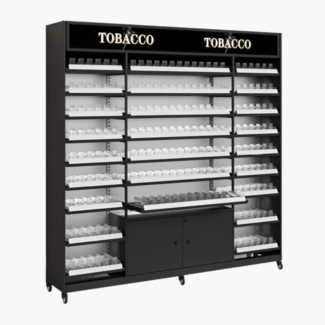 cigarette display shelves 6 FT WIDE, 6 FT HEIGHT STAND 27