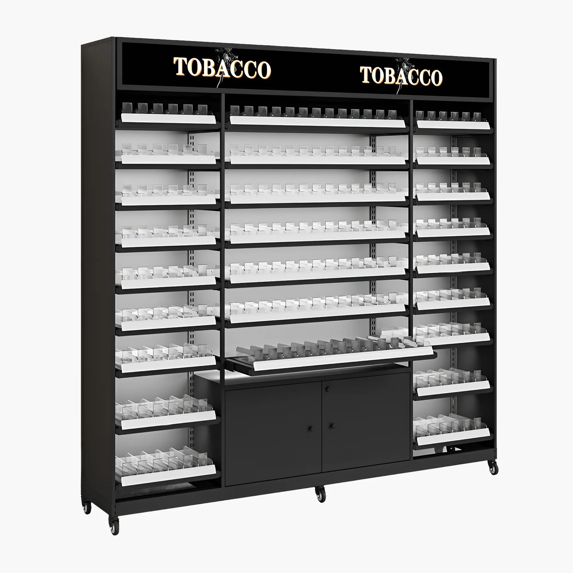 6 FT WIDE, 6 FT HEIGHT CIGARETTE DISPLAY STAND