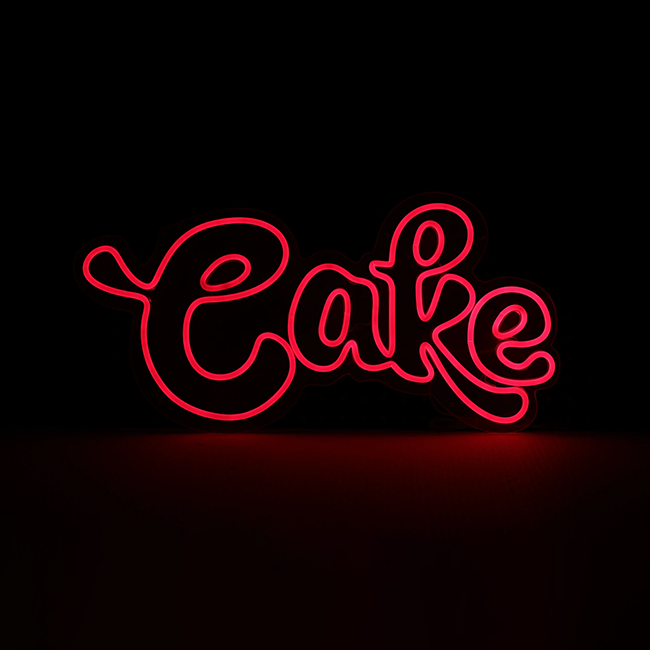Red Cake LED Neon Sign