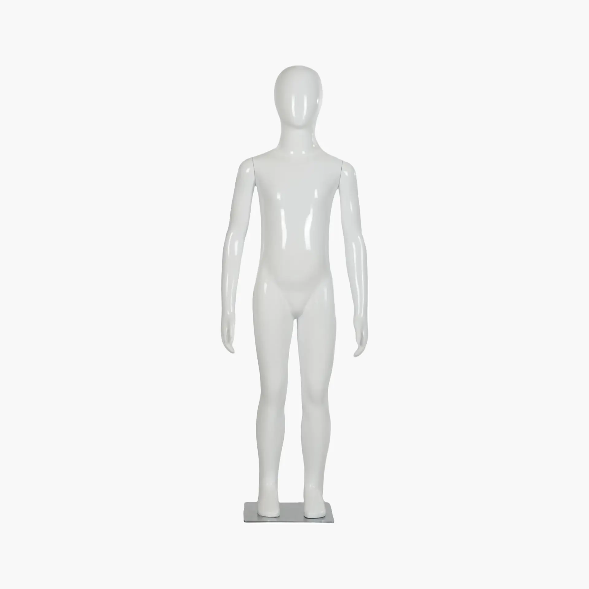 Unisex 6-8 Yr Old Child Plastic Glossy White Mannequin – Full Body