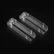 Transparent cigarette pusher measuring 2.48 inches by 11 inches