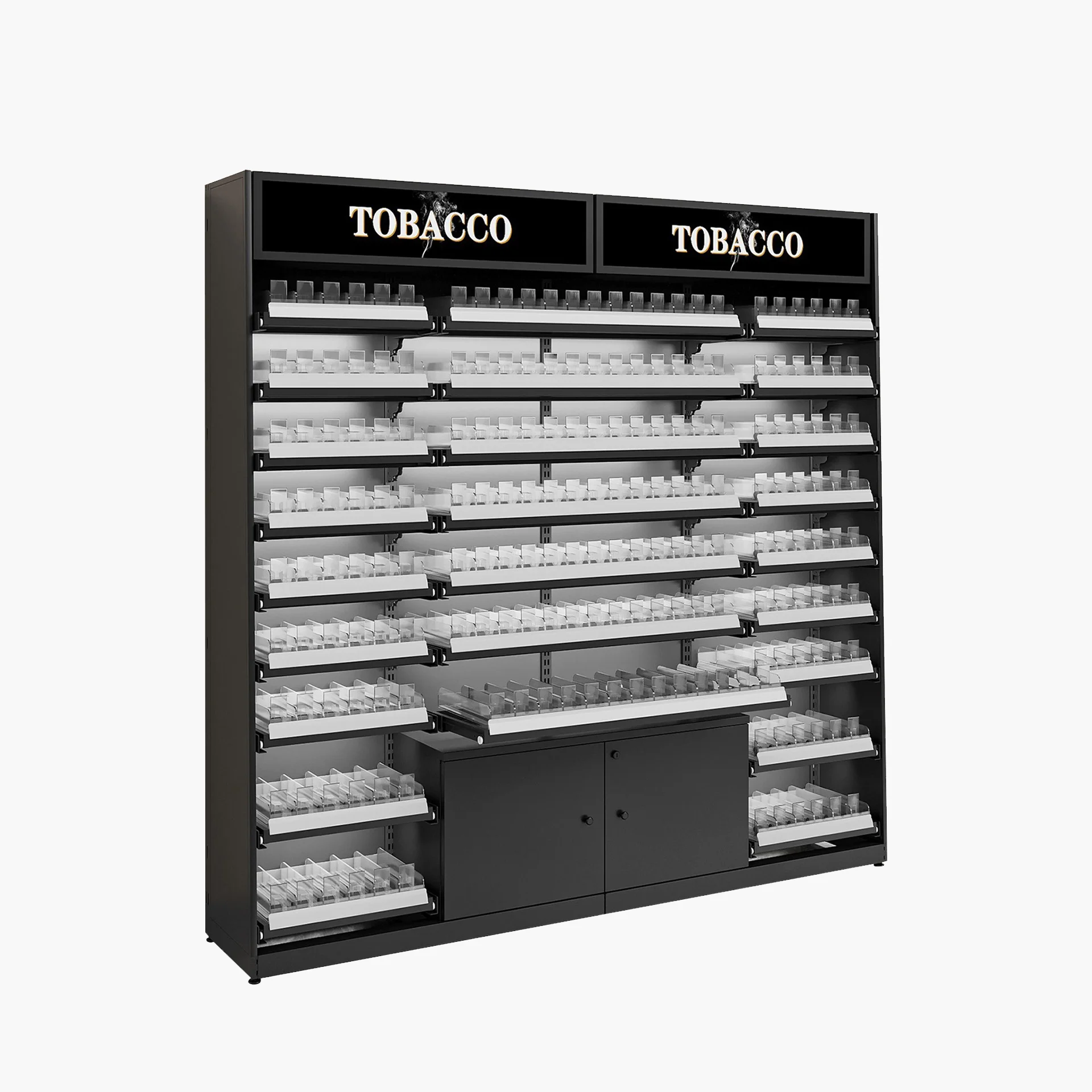 6 FT WIDE, 6 FT HEIGHT CIGARETTE DISPLAY STAND