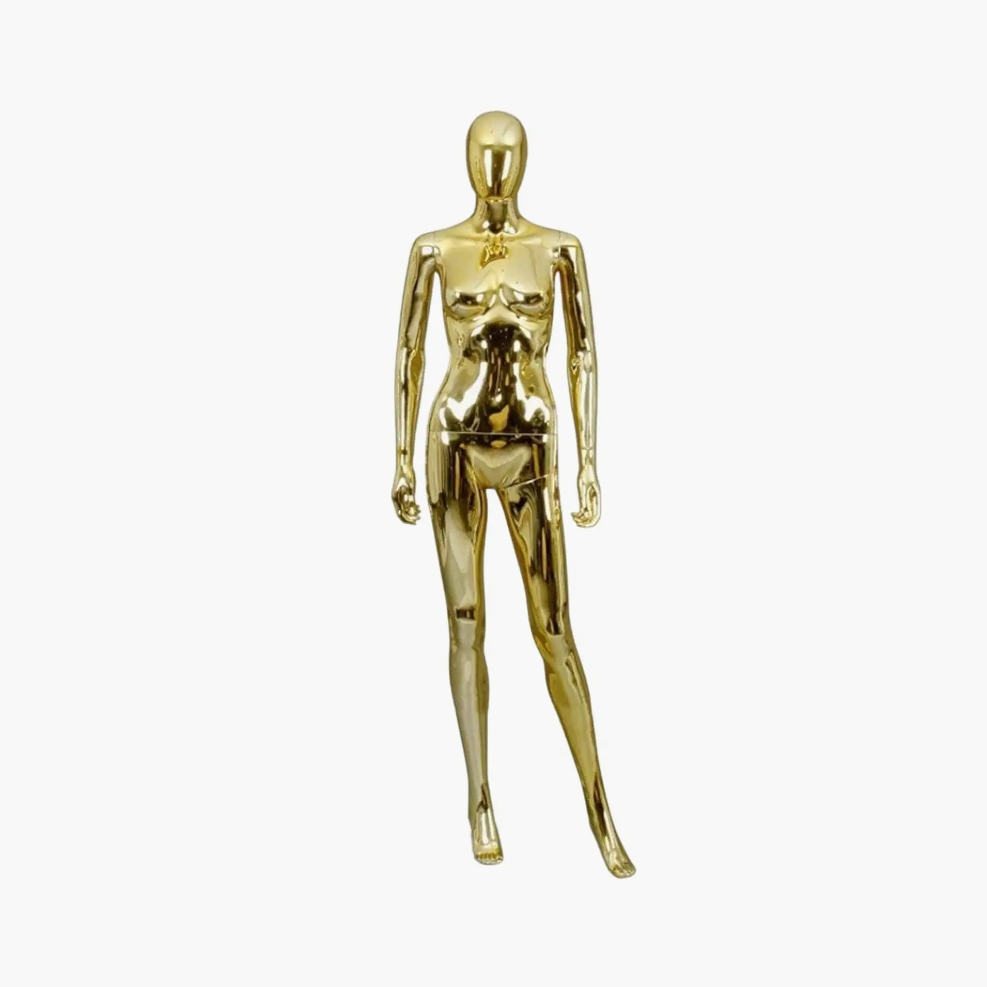 Female Full Body Gold Mannequin- Egghead