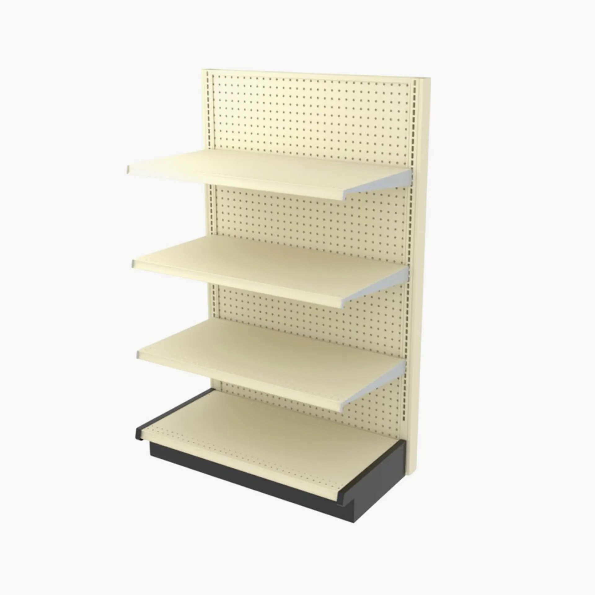 Gondola End Cap Display Unit 3 Ft Wide , 54″ High, With Base Shelf