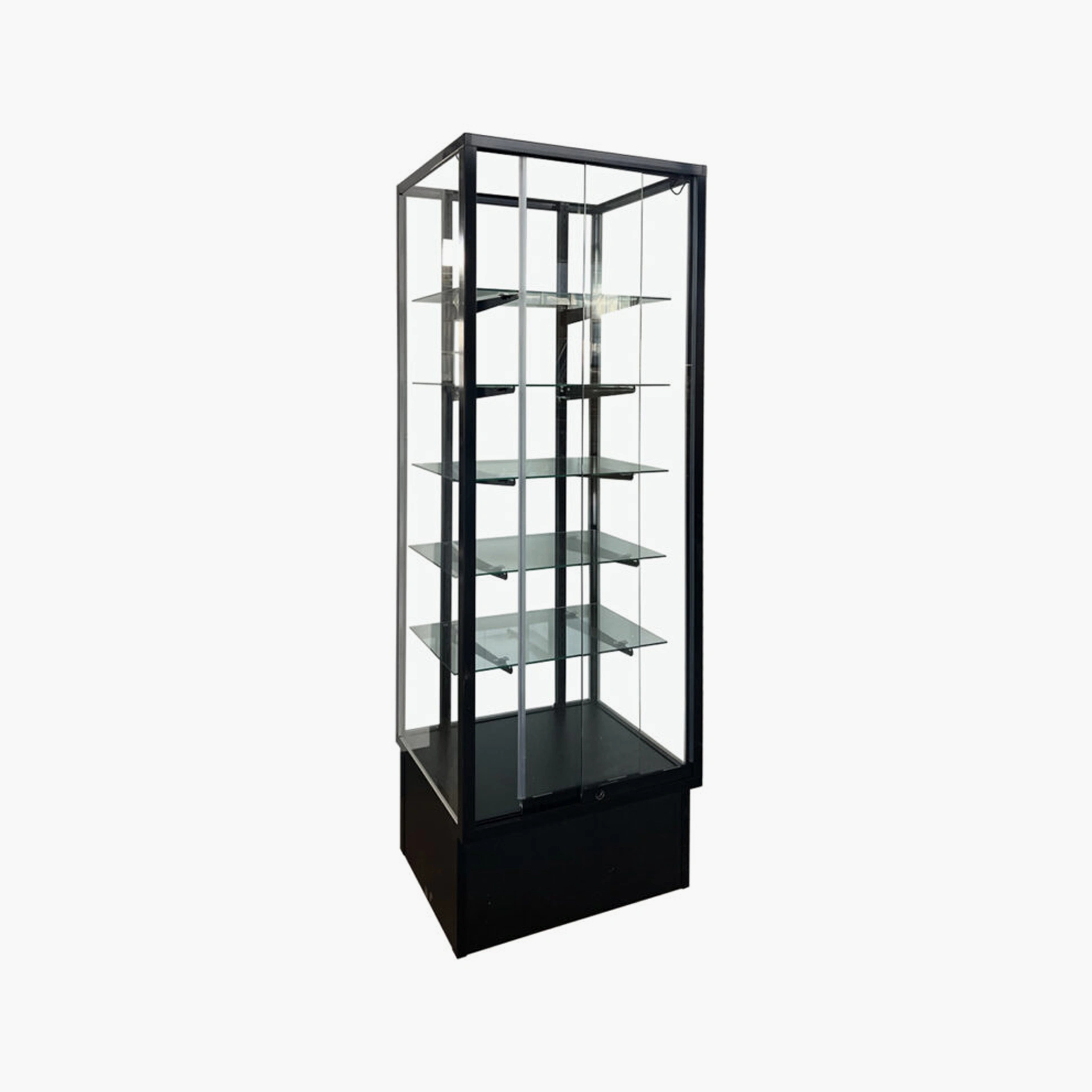 Extra Vision Glass Display Case with High Base – Floor Showcase