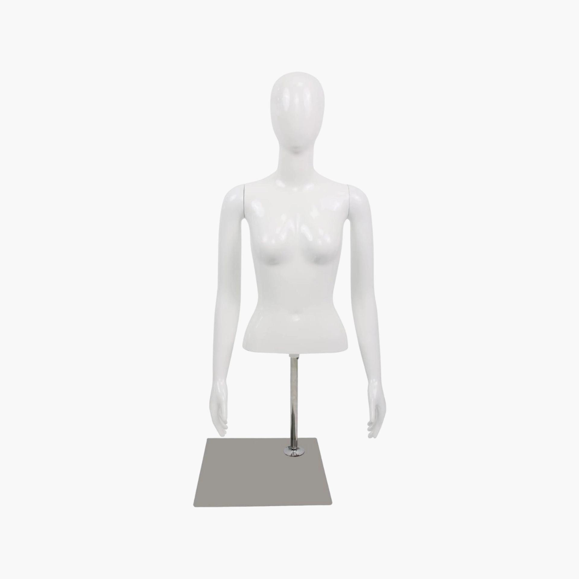 White female mannequin torso with stand​
