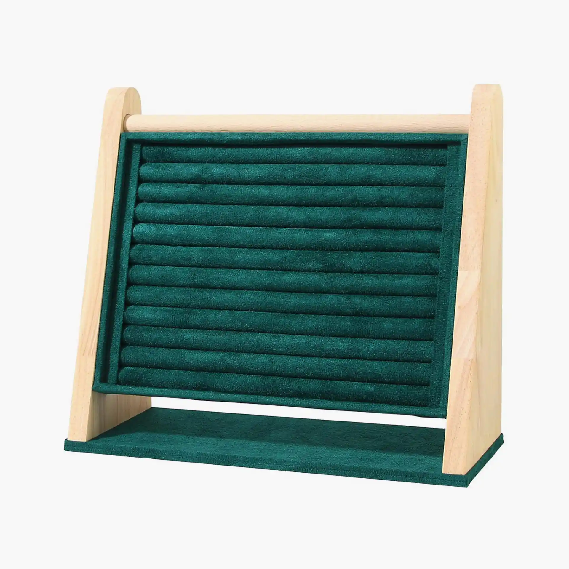 Multi Tiers Ring Holder -Solid Wood Jewelry Display Rack Earring and Necklace Organizer