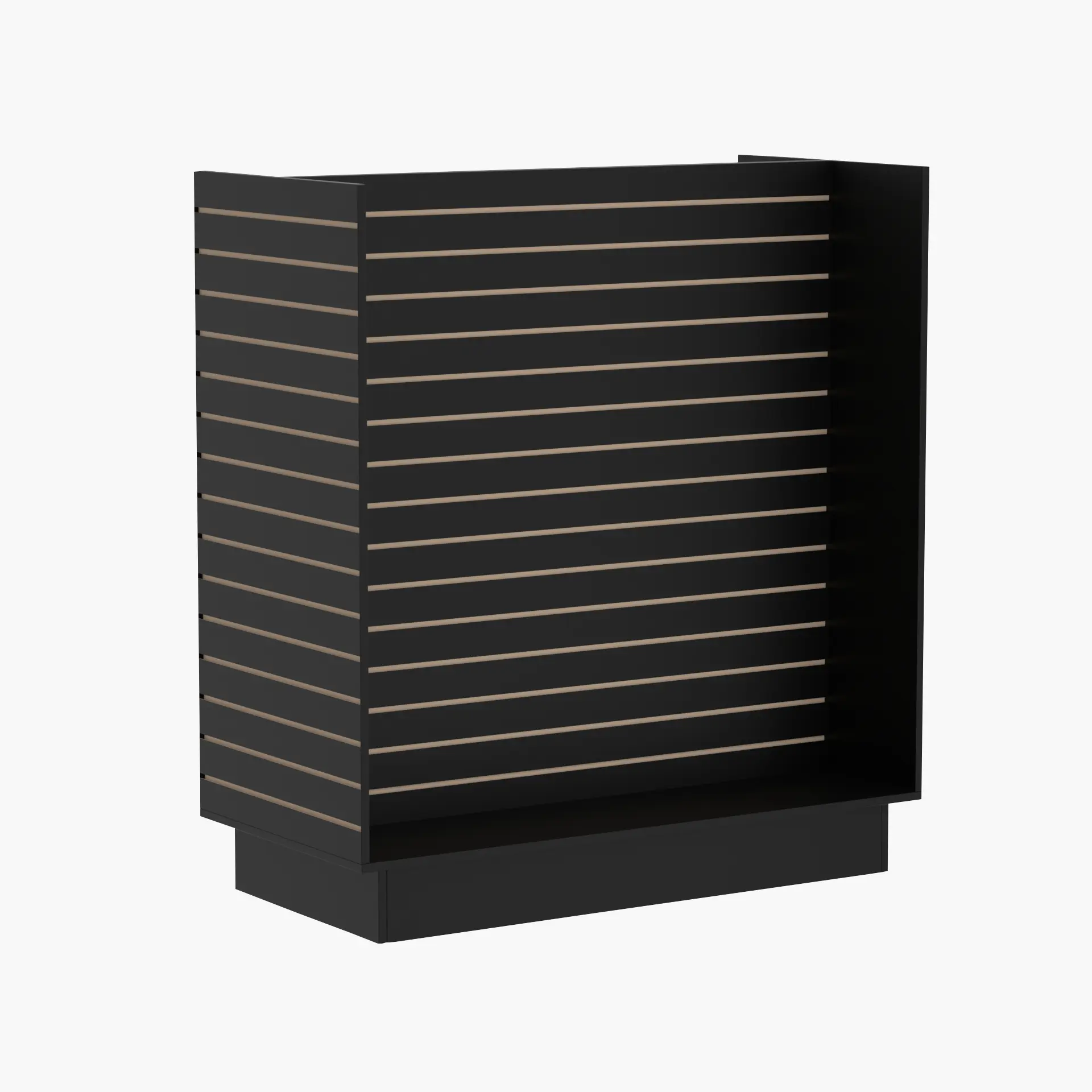 H-Unit Slatwall Gondola Display-Four Side Slatwall 4’Ft Wide X 54” Height