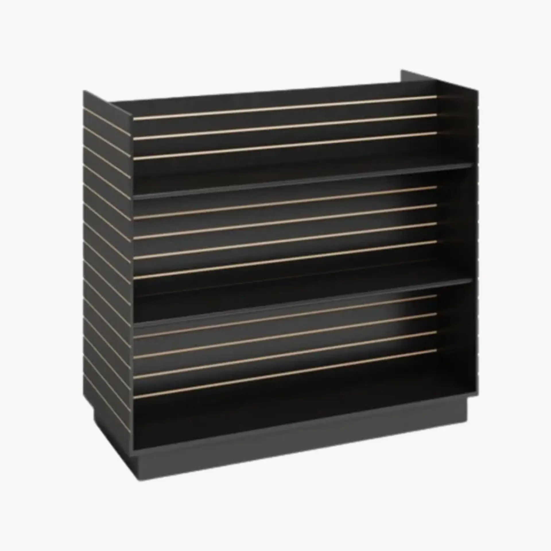 H-Unit Slatwall Gondola Display – Black