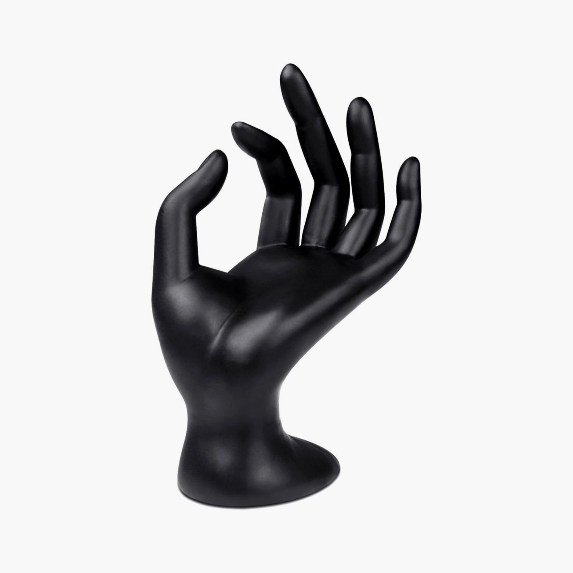 Black Hand jewelry holder stand for displaying rings and bracelets