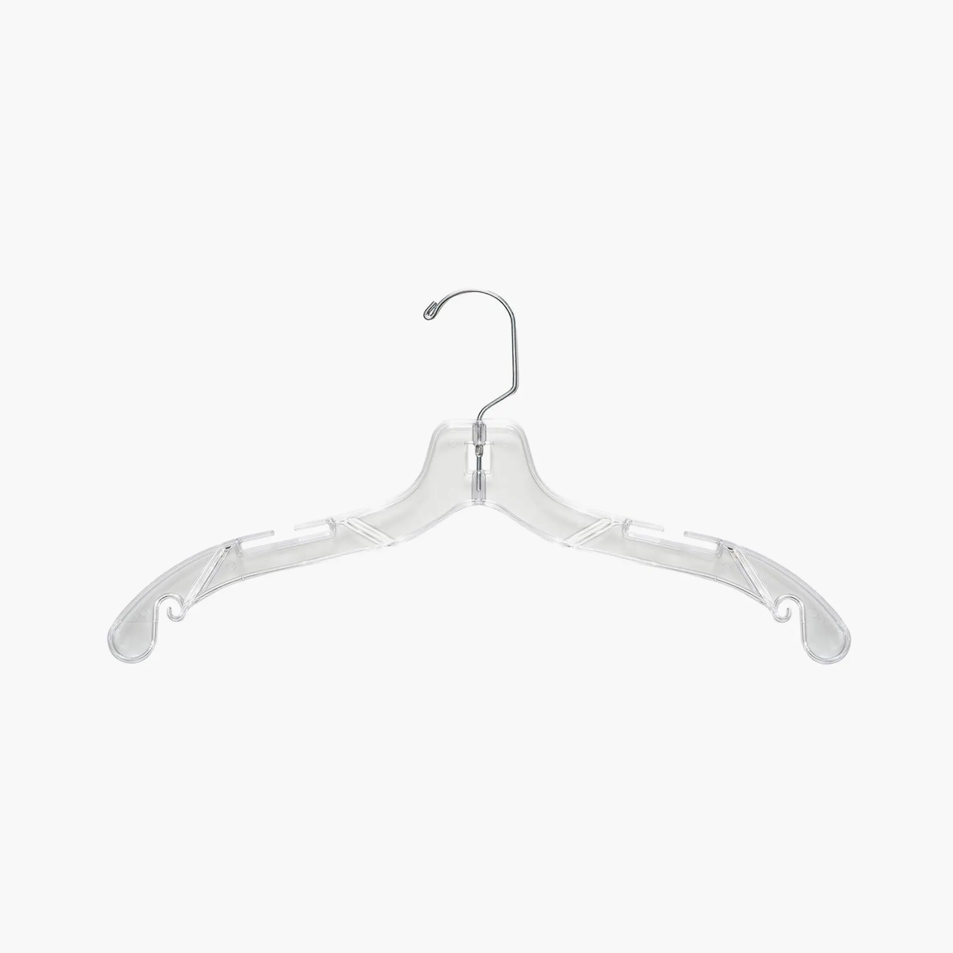 Swivel Hook Hangers – 16.5″ Clear Hangers With Swivel Hook