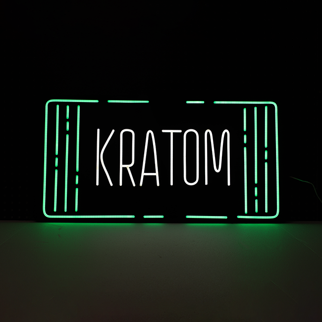 Flex Led Kratom Neon Led Sign