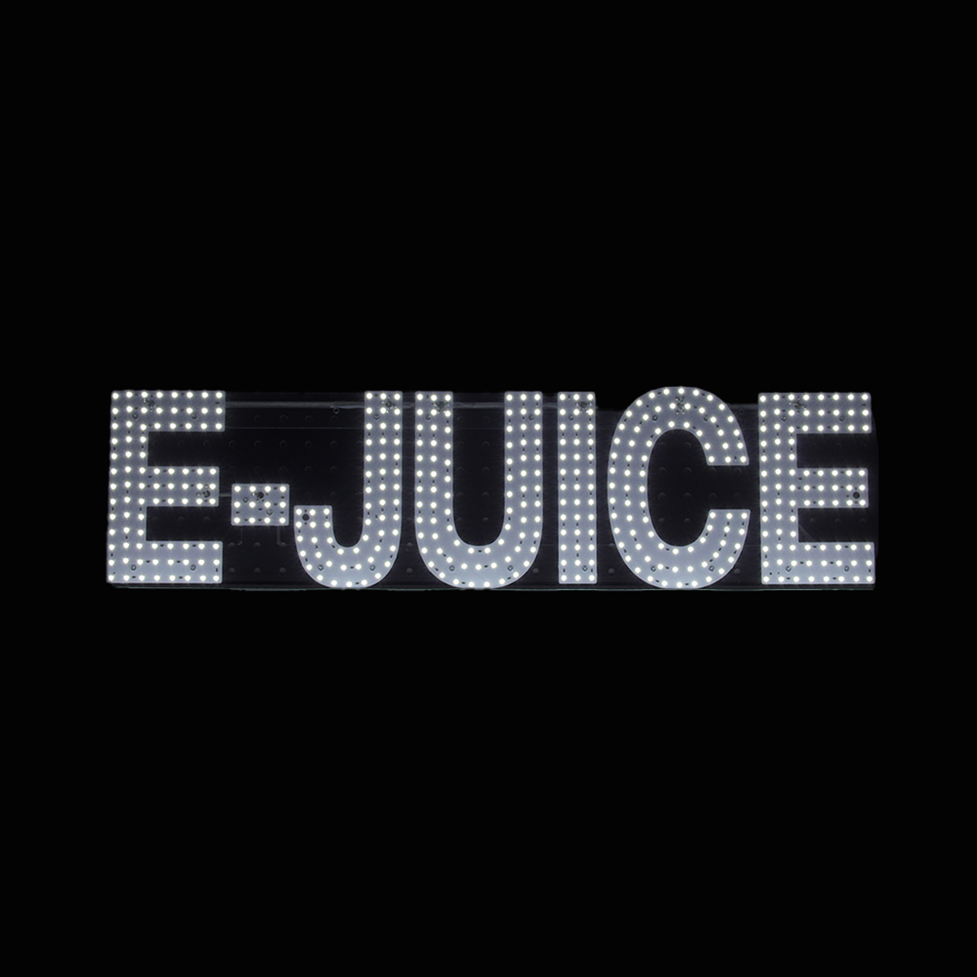 White LED Business Sign – E-Juice