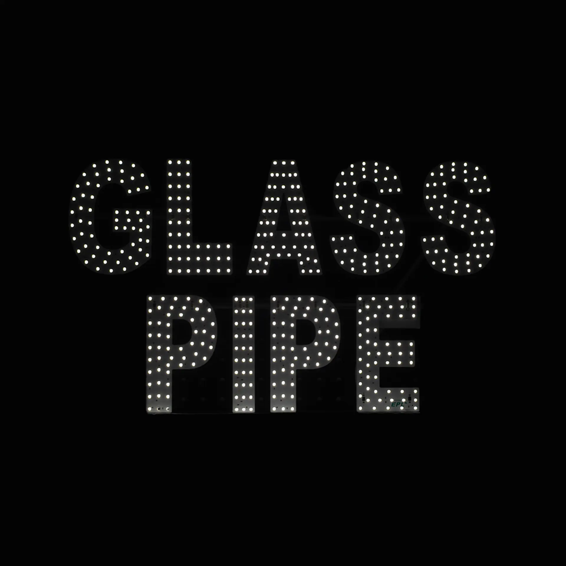 White LED Business Sign – Glass Pipe