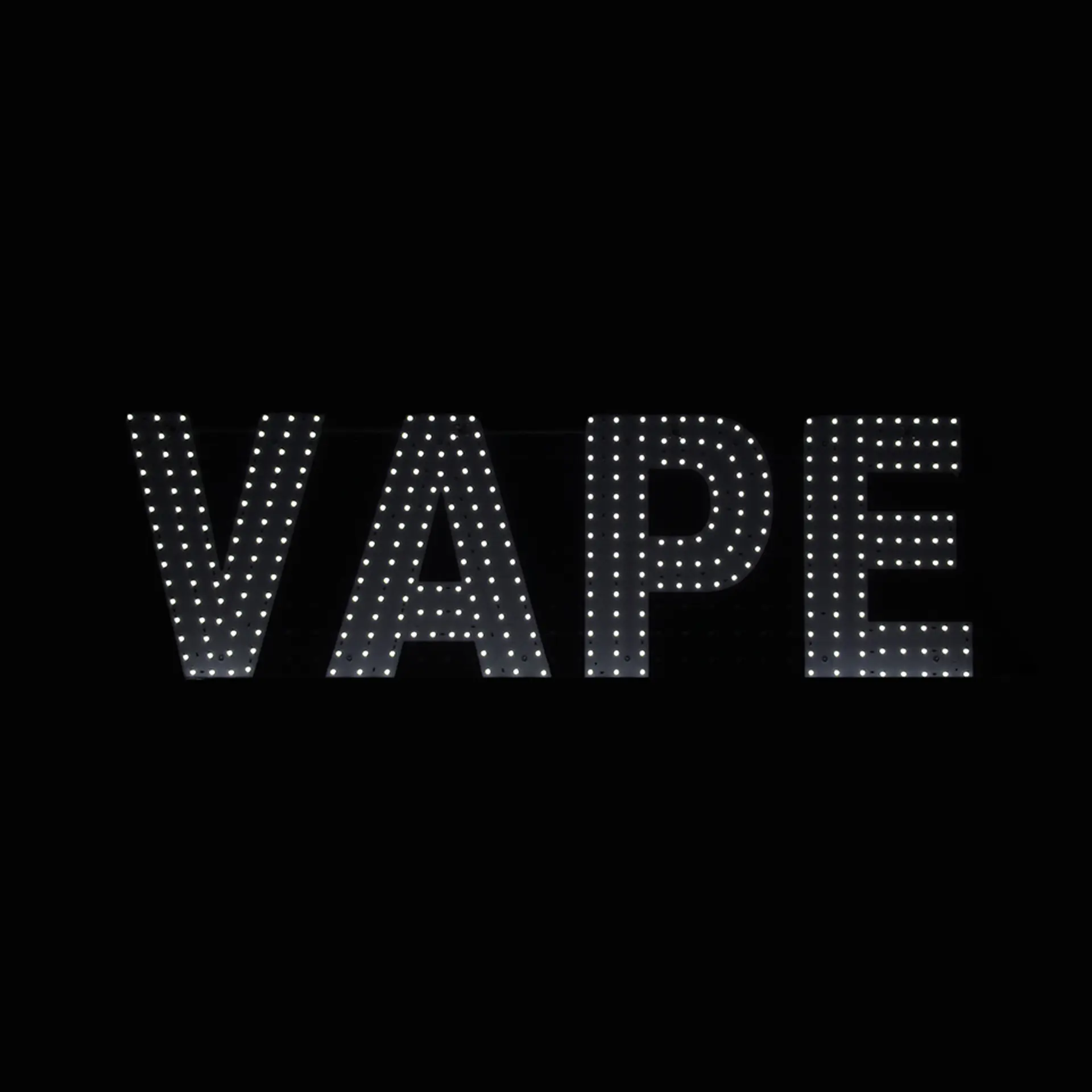 White LED Business Sign – Vape