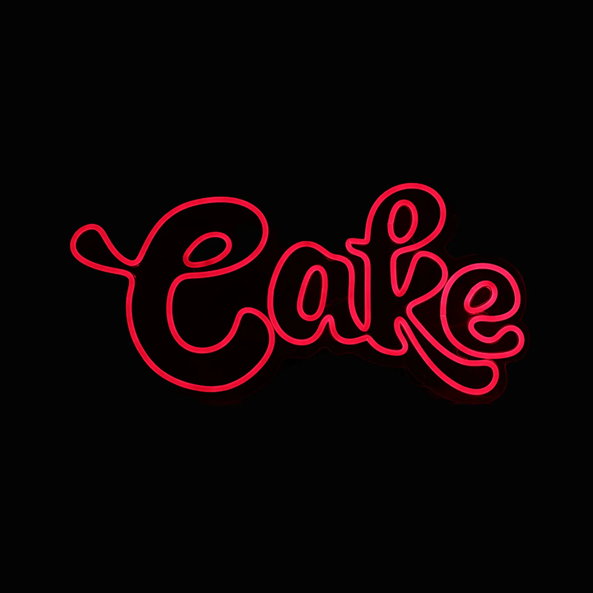 Red Cake LED Neon Sign