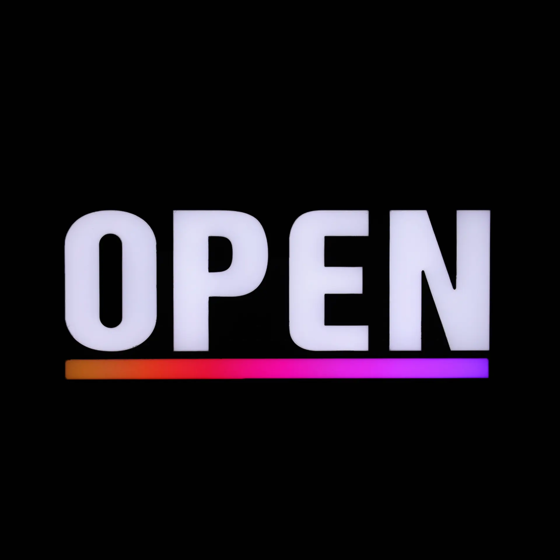 Open Neon LED Sign