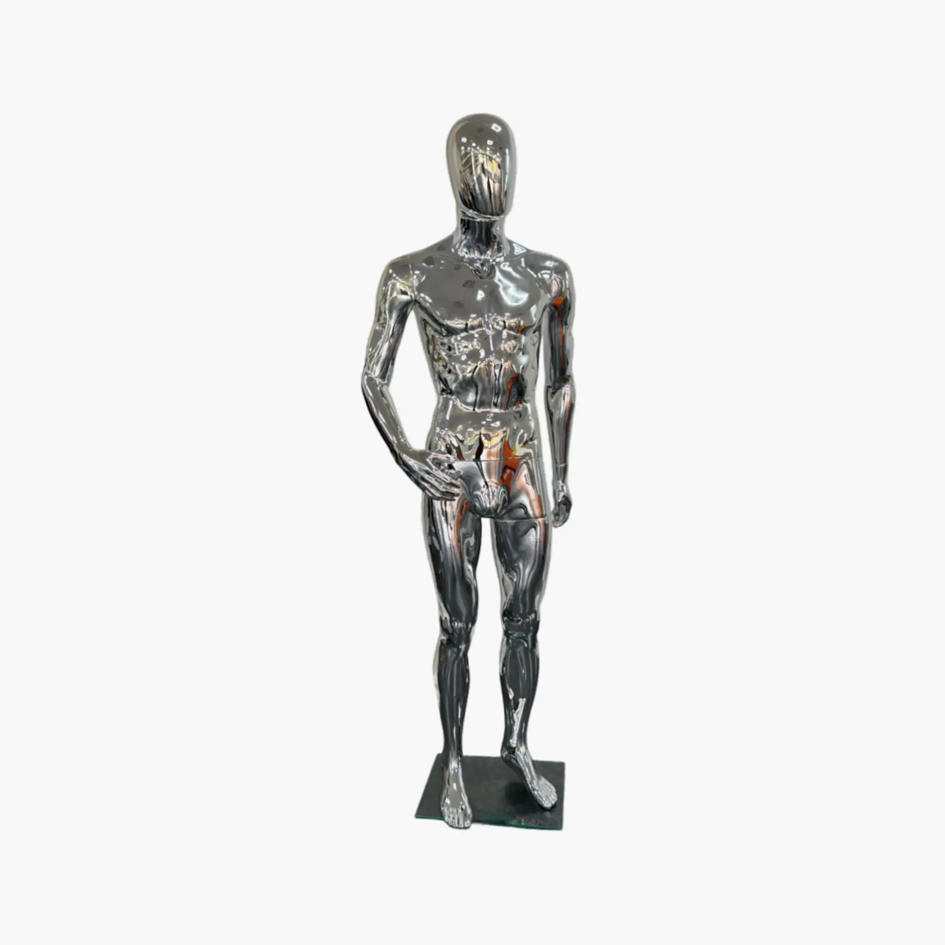 Mannequin Male Full Body – Silver Male Display