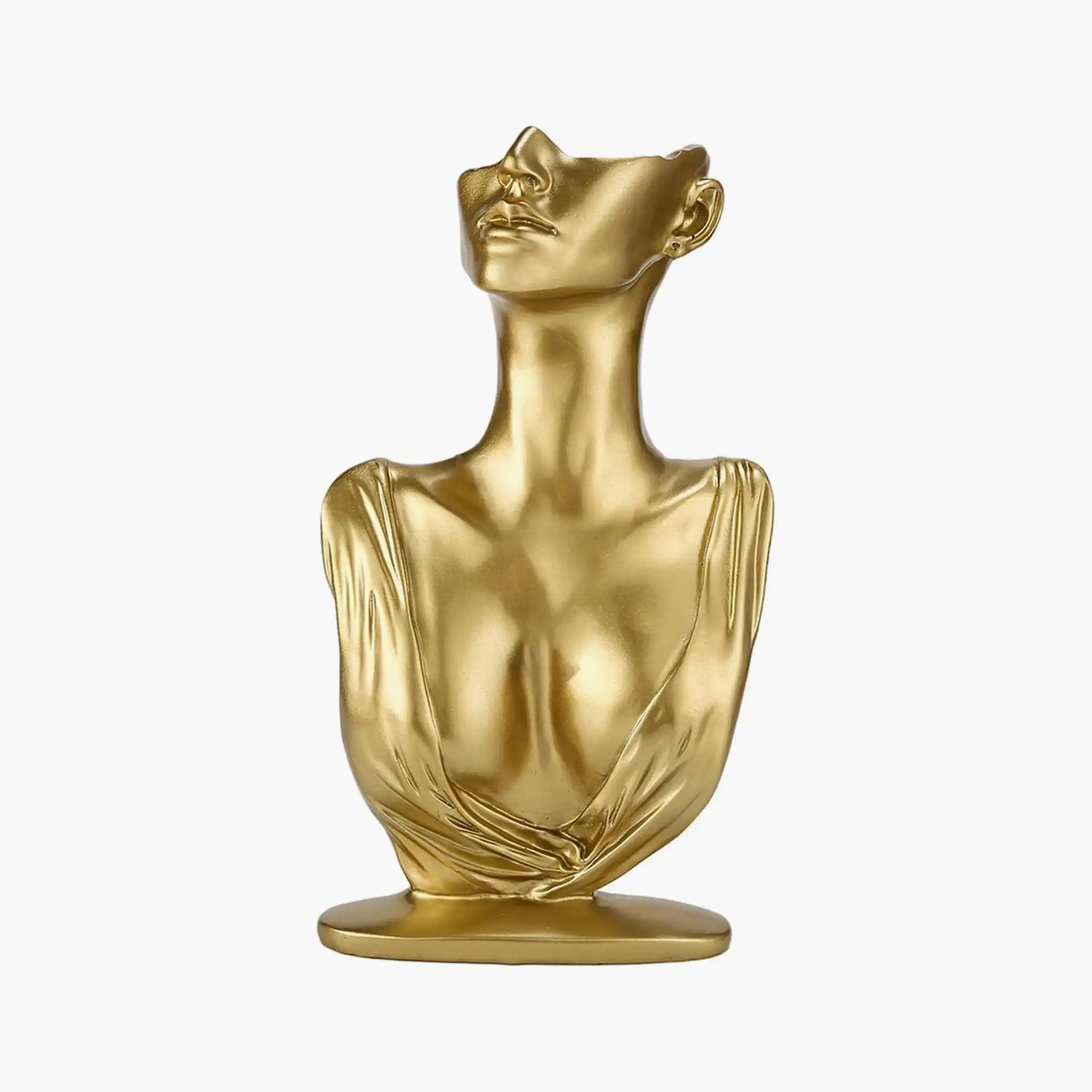 Resin Necklace Earrings Jewelry Display Stand Mannequin Head Bust Stand