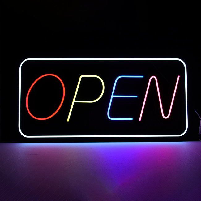 Open Neon LED Sign