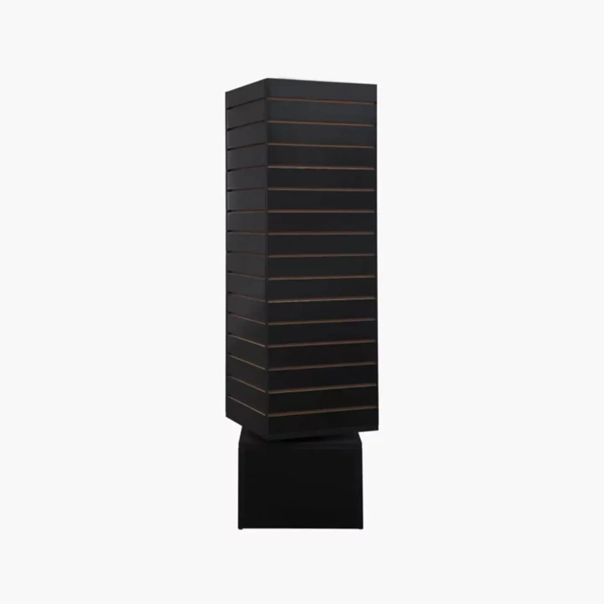 Rotating Slatwall Display Tower 16″W X 16″D X 60″H